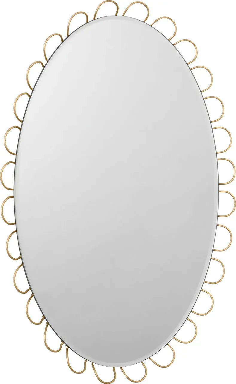 Tirreno 24" x 31" Oval Mirror in Gild - Image 3