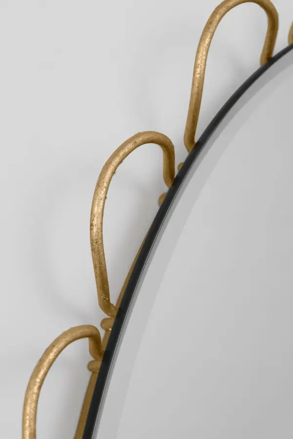Tirreno 24" x 31" Oval Mirror in Gild - Image 4