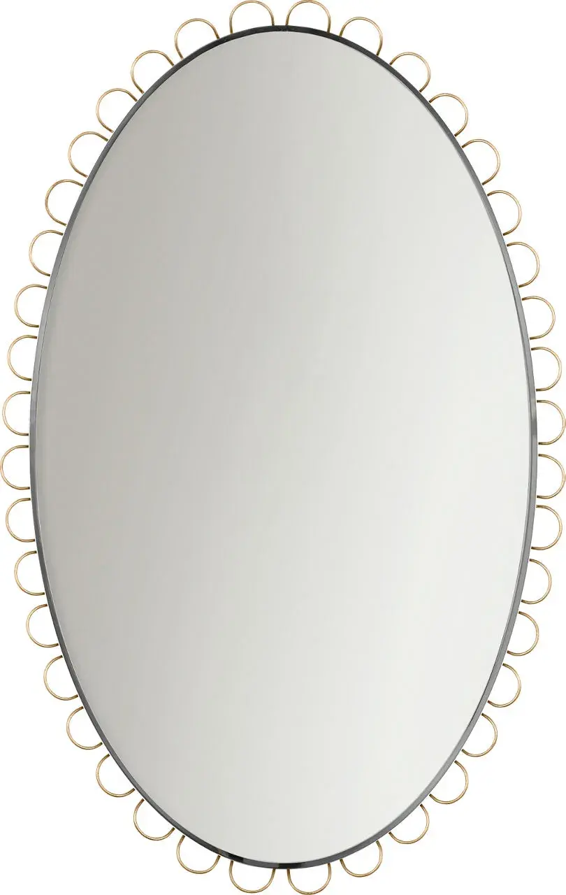 Tirreno Oval Mirror in Gild - Image 1