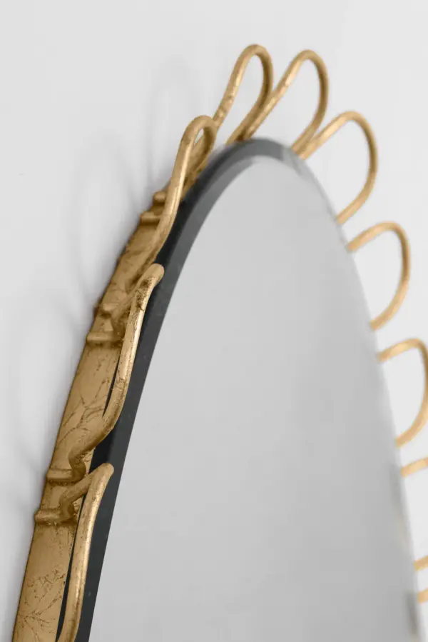 Tirreno Oval Mirror in Gild - Image 4
