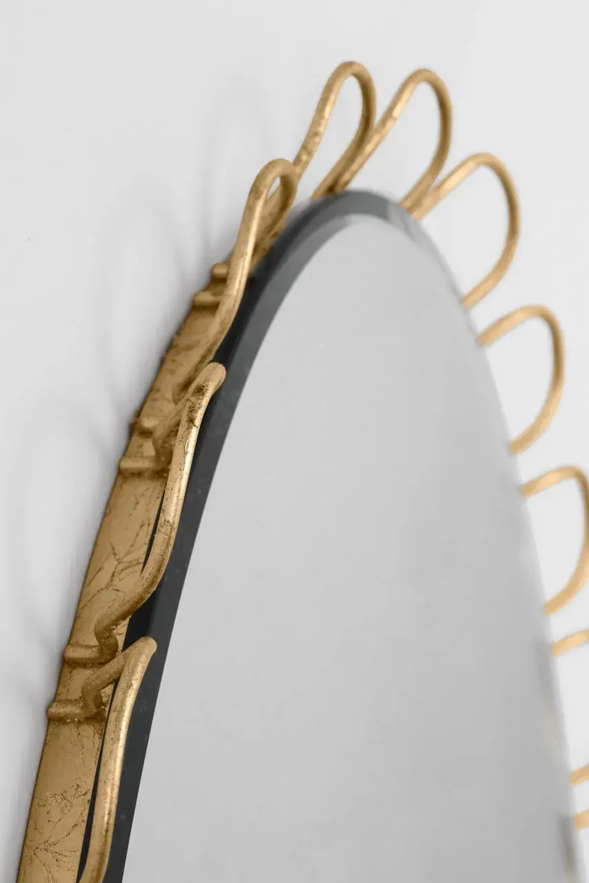 Tirreno Oval Mirror in Gild - Image 4