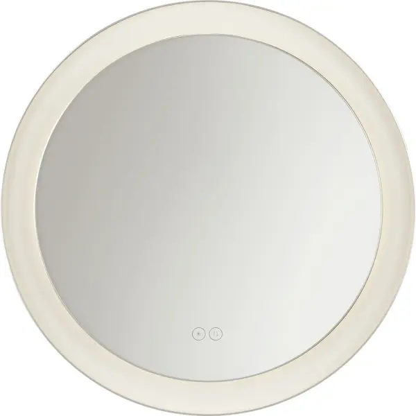Chopin 24" Round Illuminated Mirror in Polished Nickel - Image 3