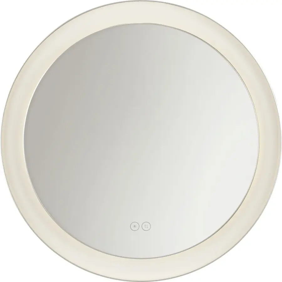 Chopin 24" Round Illuminated Mirror in Polished Nickel - Image 3