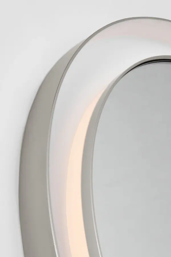 Chopin 24" Round Illuminated Mirror in Polished Nickel - Image 4