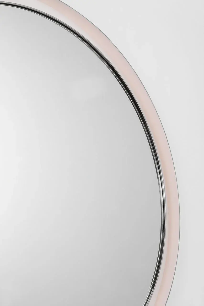 Chopin 36" Round Illuminated Mirror in Polished Nickel - Image 2