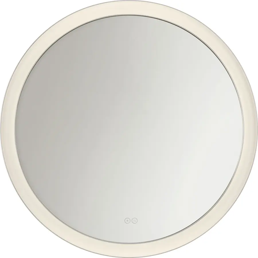Chopin 36" Round Illuminated Mirror in Polished Nickel - Image 3