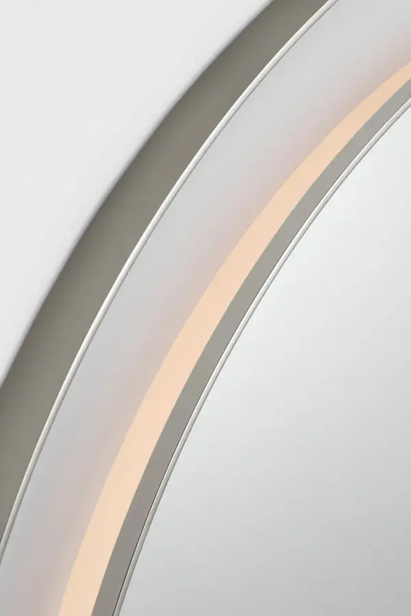 Chopin 36" Round Illuminated Mirror in Polished Nickel - Image 4