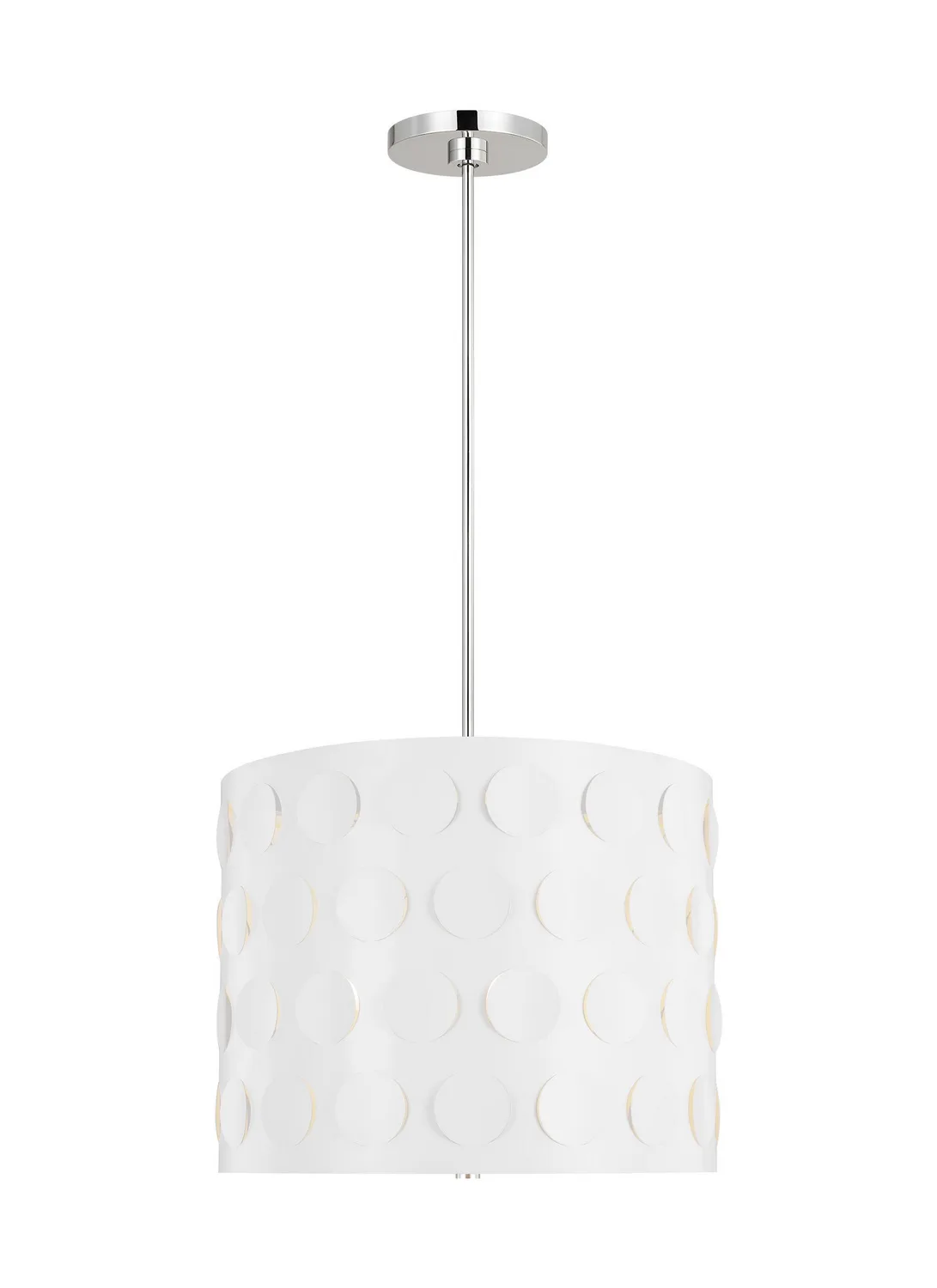 Dottie Three Light Pendant in Polished Nickel
