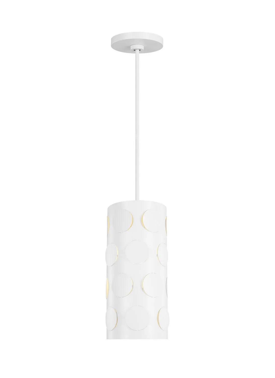 Dottie One Light Pendant in Matte White