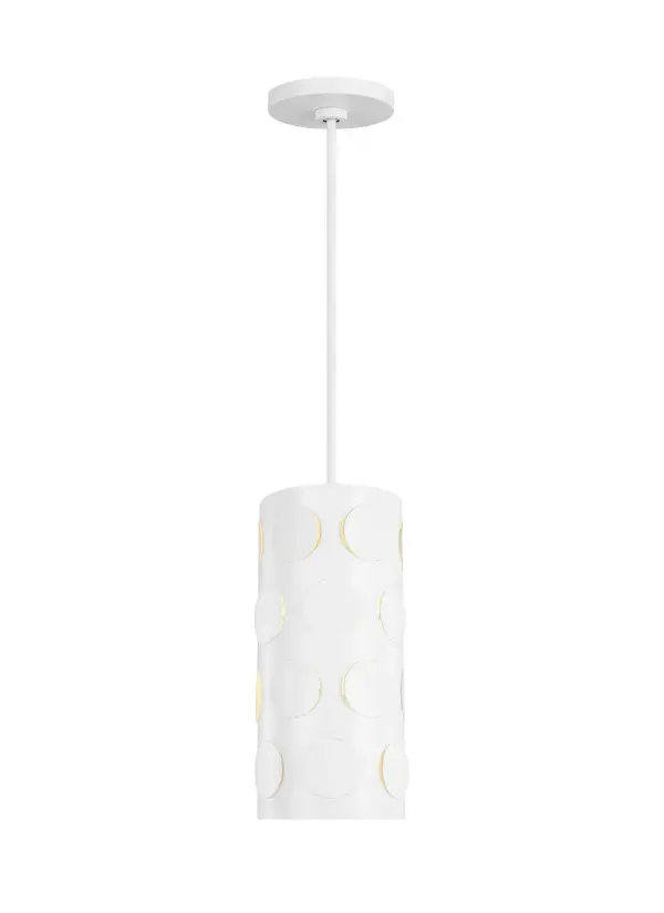 Dottie One Light Pendant in Matte White