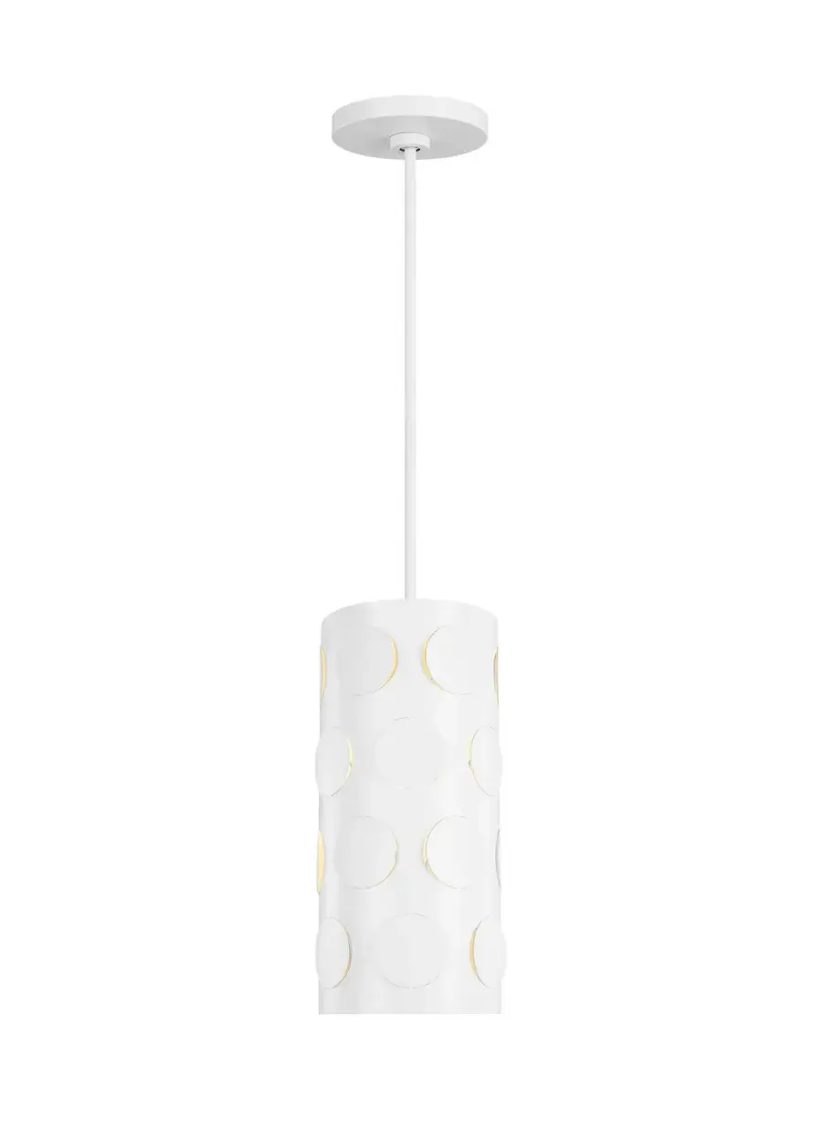 Dottie One Light Pendant in Matte White