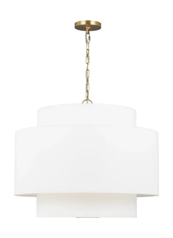 Sawyer Three Light Pendant in Burnished Brass