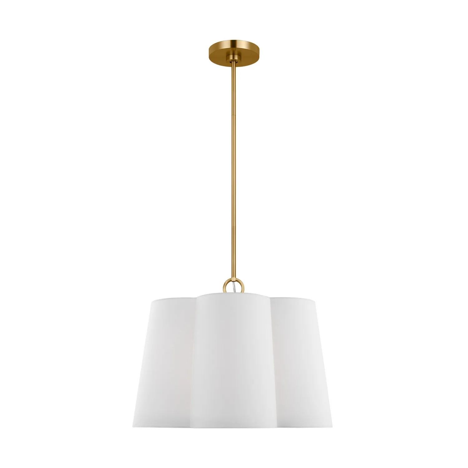 Bronte Three Light Pendant in Burnished Brass