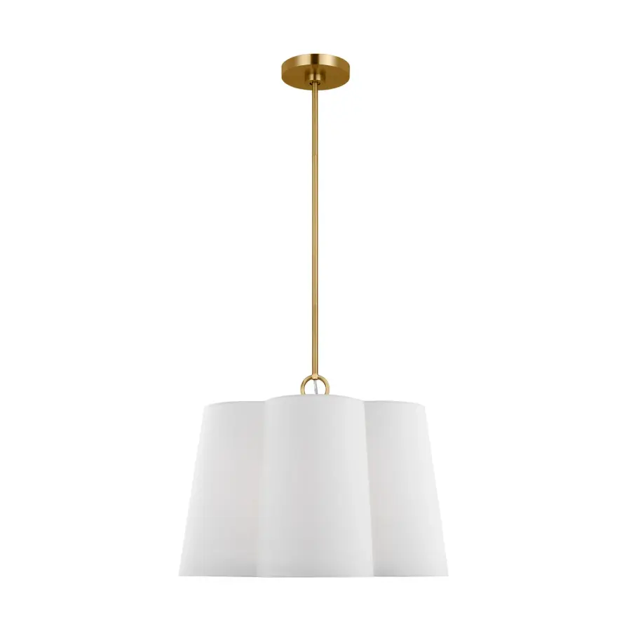 Bronte Three Light Pendant in Burnished Brass