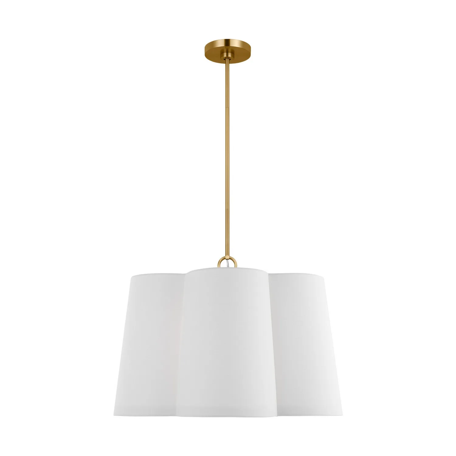 Bronte Four Light Pendant in Burnished Brass