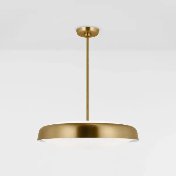 Draper Three Light Pendant in Burnished Brass - Image 2