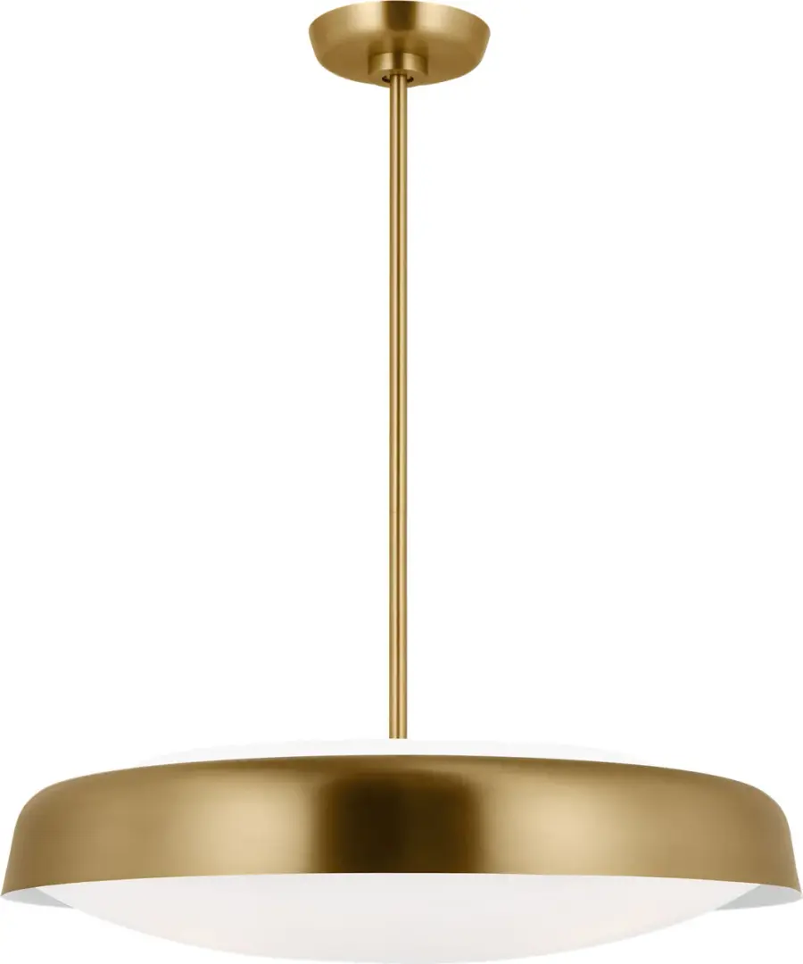 Draper Three Light Pendant in Burnished Brass - Image 4