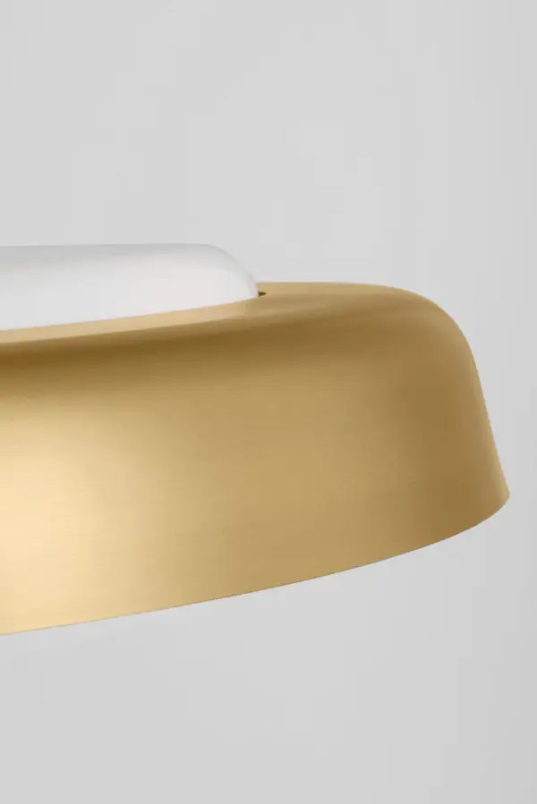 Draper Three Light Pendant in Burnished Brass - Image 5