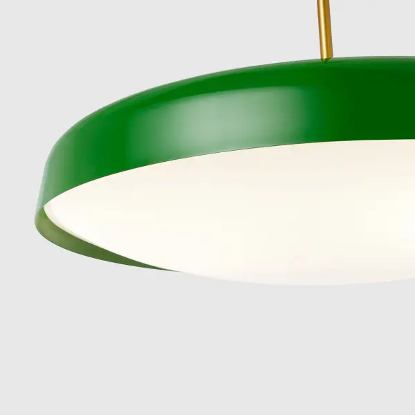 Draper Three Light Pendant in Green - Image 4