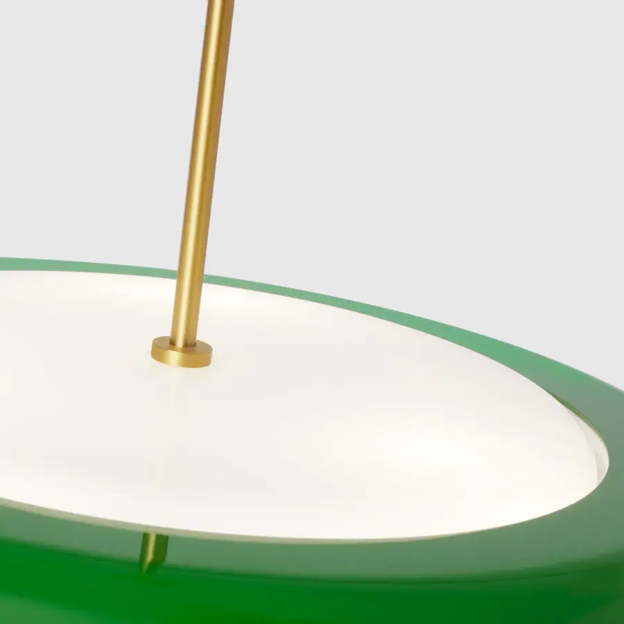 Draper Three Light Pendant in Green - Image 5