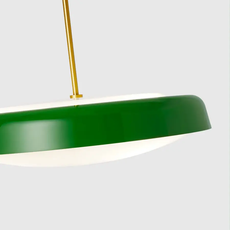 Draper Three Light Pendant in Green - Image 6