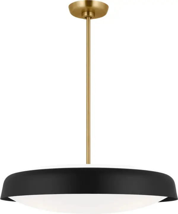 Draper Three Light Pendant in Midnight Black - Image 3