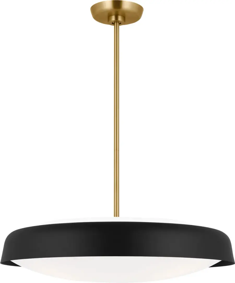 Draper Three Light Pendant in Midnight Black - Image 3