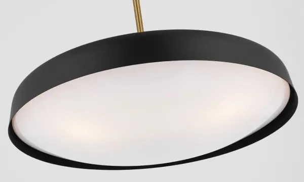 Draper Three Light Pendant in Midnight Black - Image 5