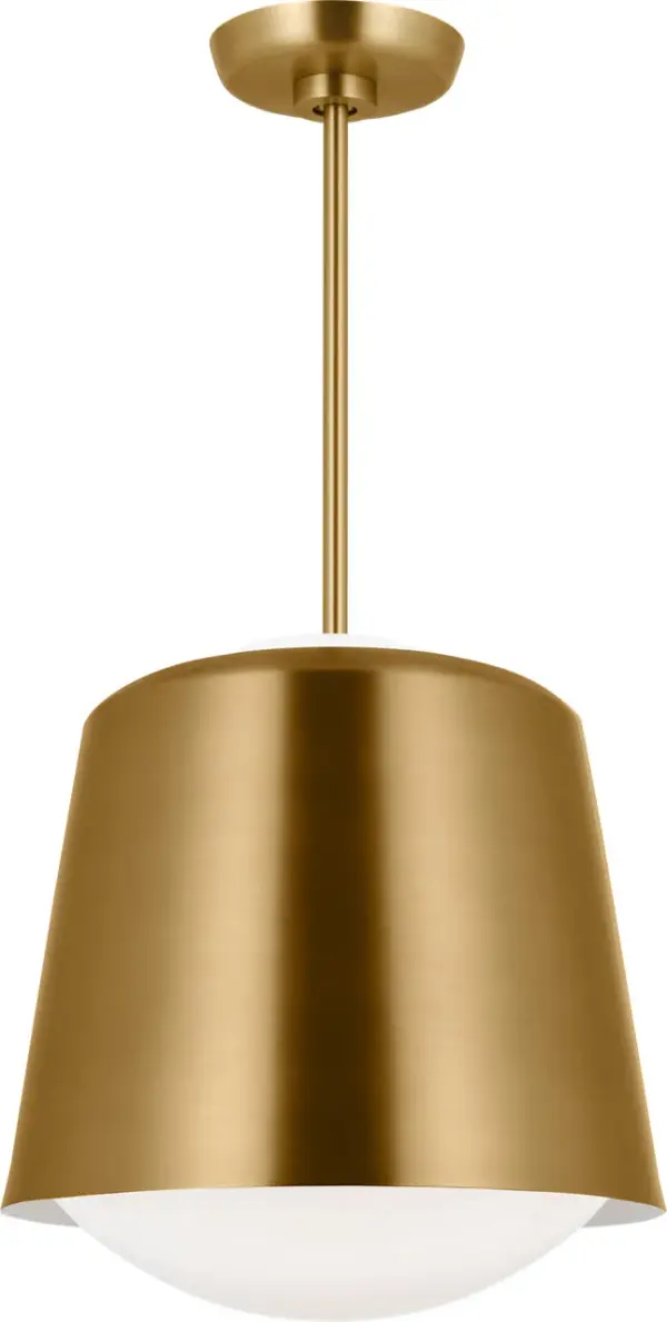 Draper One Light Pendant in Burnished Brass - Image 2