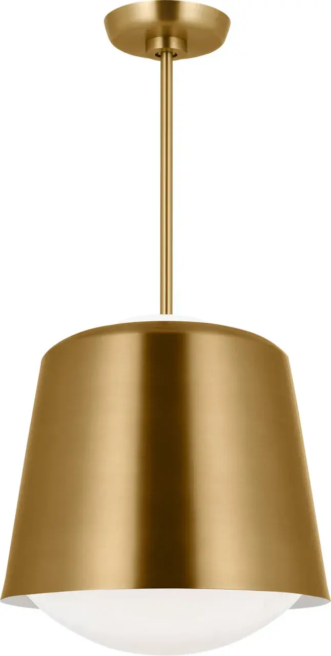 Draper One Light Pendant in Burnished Brass - Image 2