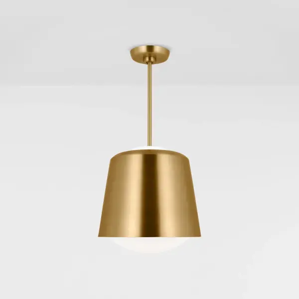 Draper One Light Pendant in Burnished Brass - Image 3