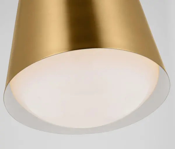 Draper One Light Pendant in Burnished Brass - Image 5