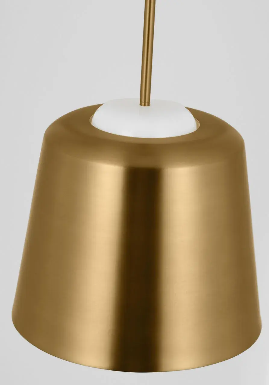 Draper One Light Pendant in Burnished Brass - Image 6