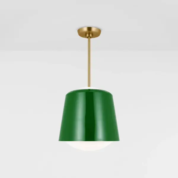 Draper One Light Pendant in Green - Image 2