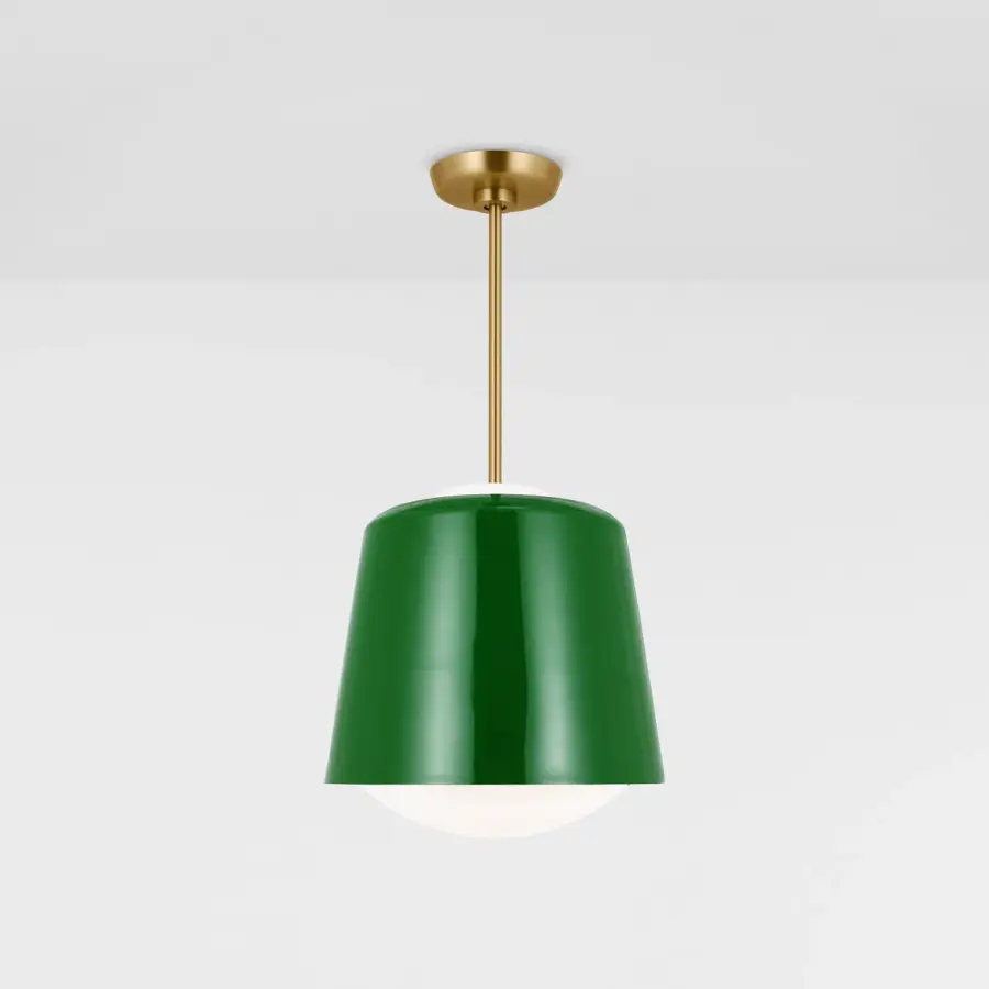 Draper One Light Pendant in Green - Image 2