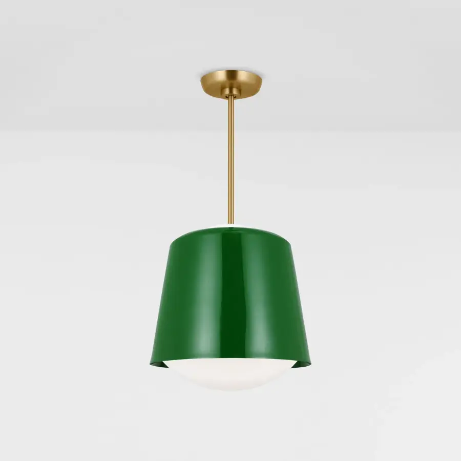 Draper One Light Pendant in Green - Image 3