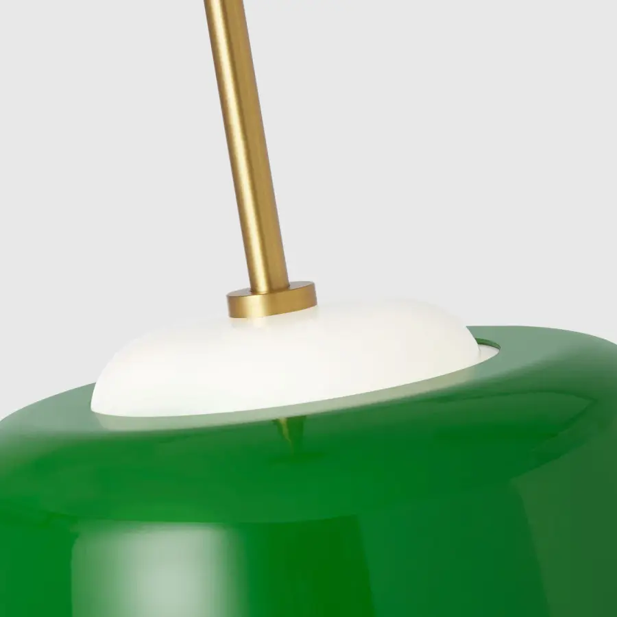 Draper One Light Pendant in Green - Image 6