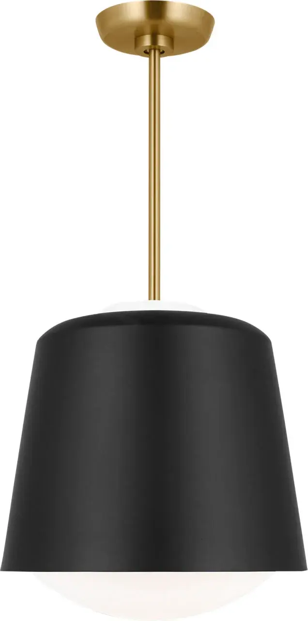 Draper One Light Pendant in Midnight Black - Image 1