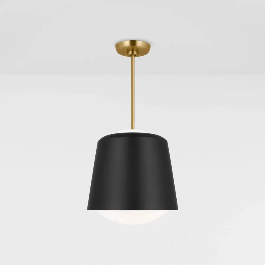 Draper One Light Pendant in Midnight Black - Image 3