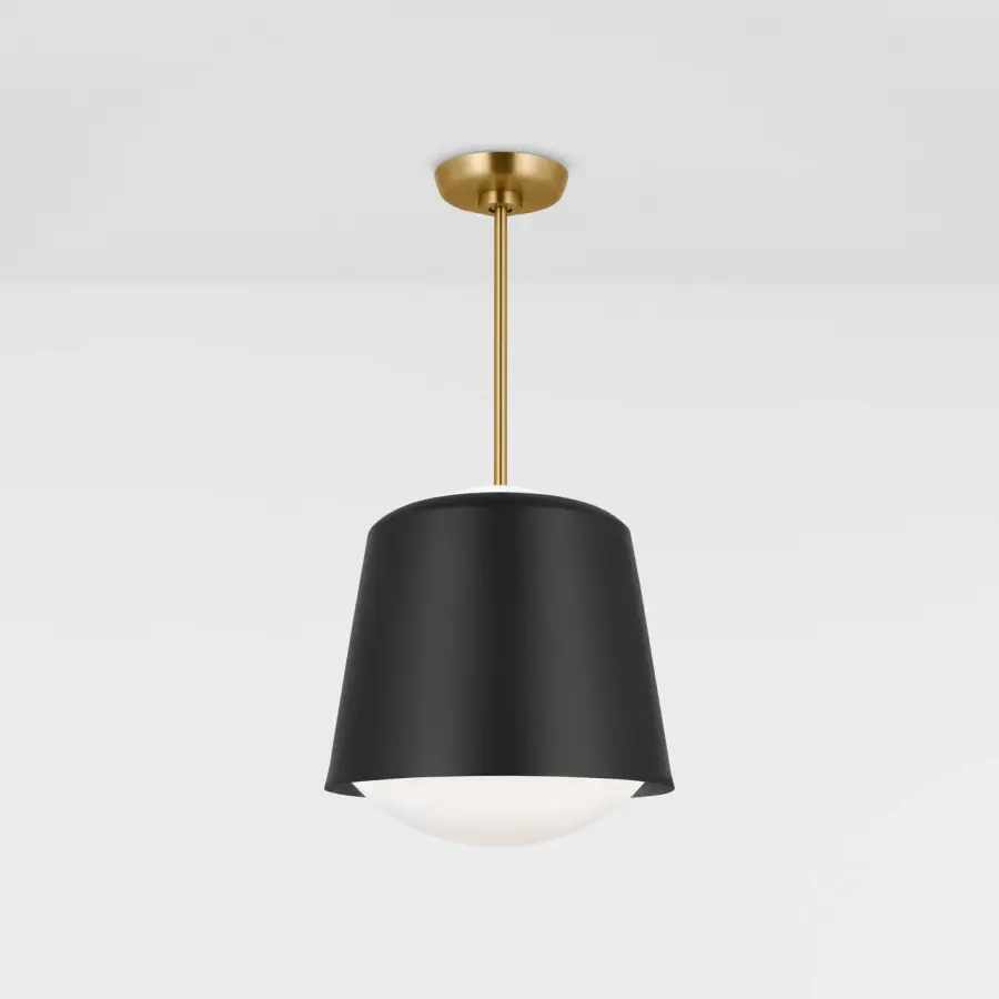 Draper One Light Pendant in Midnight Black - Image 4