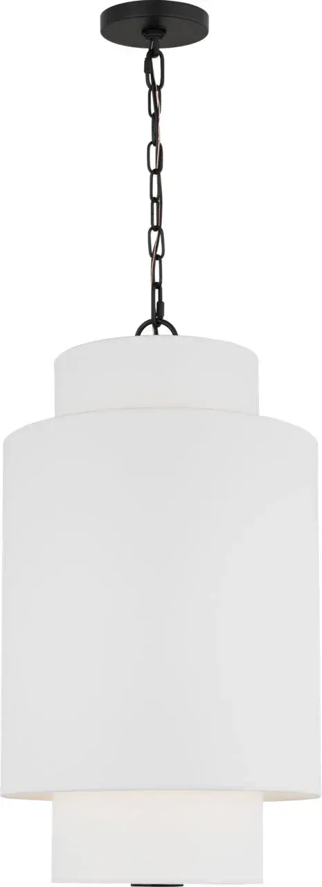 The Sawyer Small Hanging Shade delivers modern industrial style with its clean lines and striking Midnight Black finish. Perfect for kitchen islands, dining areas, or as a statement piece in smaller spaces.