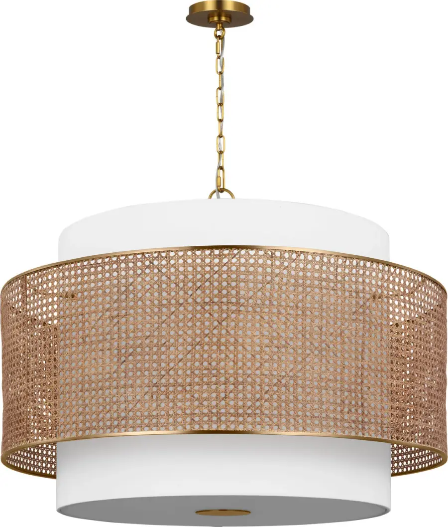 Sawyer Extra Large Hanging Shade in Blonde Rattan - Image 1