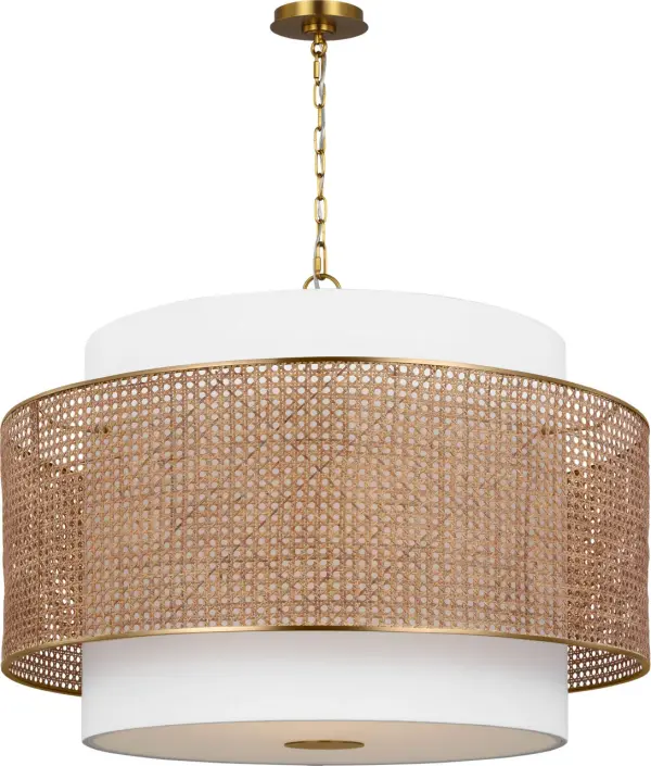 Sawyer Extra Large Hanging Shade in Blonde Rattan - Image 3