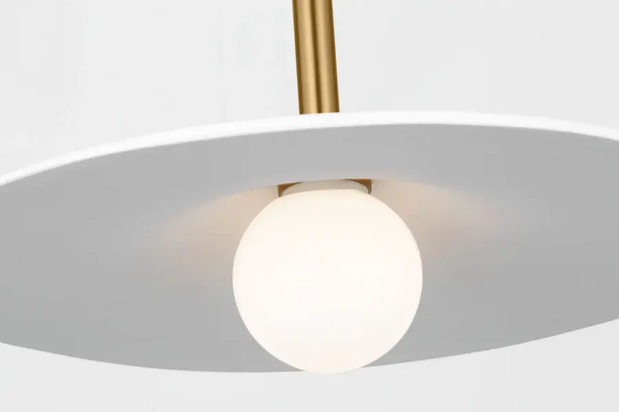 Endicott 16" Pendant in Burnished Brass - Image 4