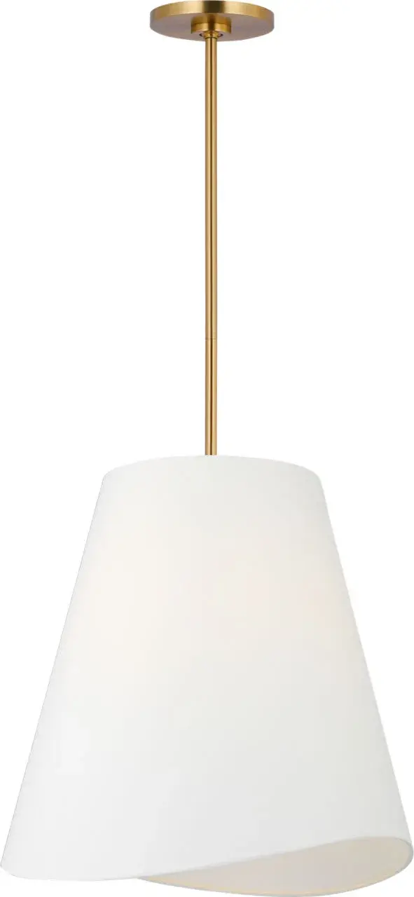 Beauvoir 18" Hanging Shade in Burnished Brass - Image 1