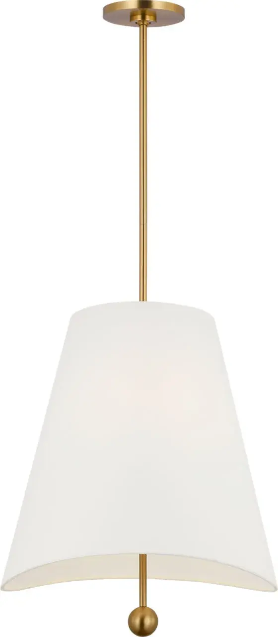 Beauvoir 18" Hanging Shade in Burnished Brass - Image 11