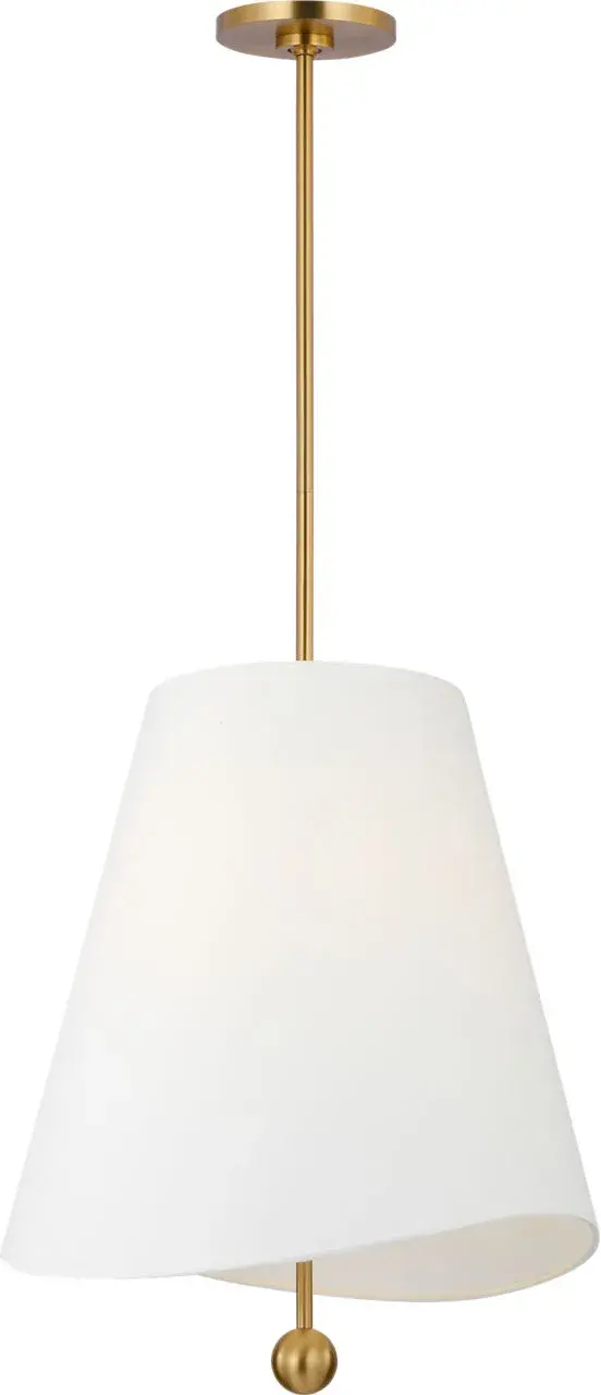 Beauvoir 18" Hanging Shade in Burnished Brass - Image 3