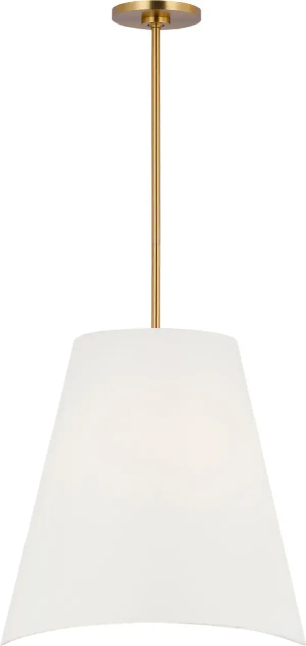 Beauvoir 18" Hanging Shade in Burnished Brass - Image 8