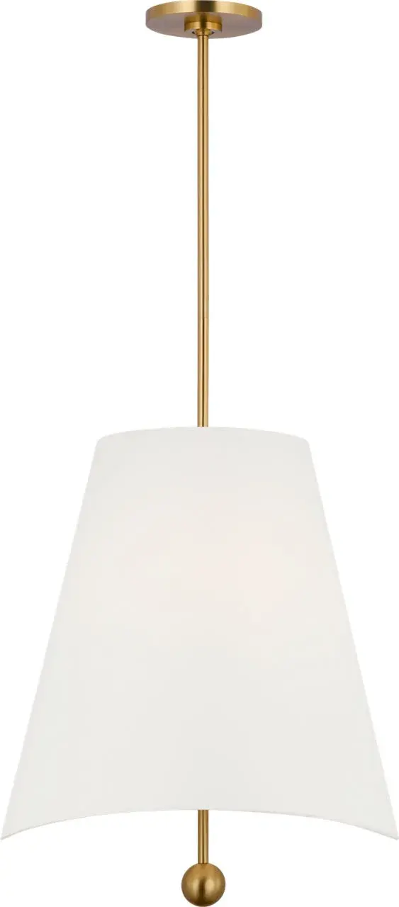 Beauvoir 18" Hanging Shade in Burnished Brass - Image 10