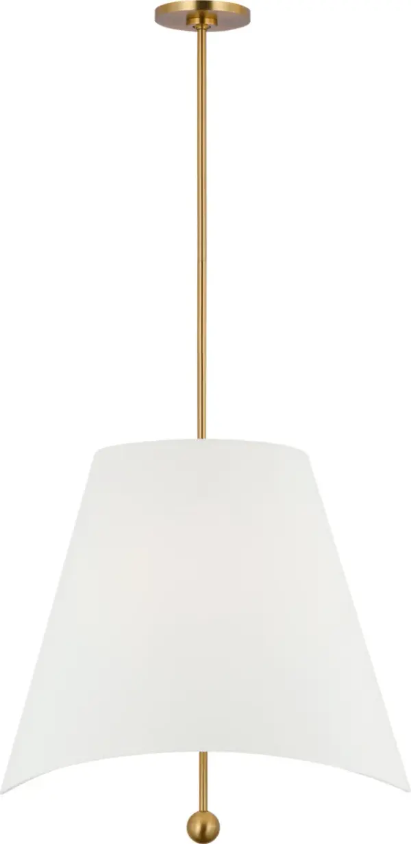 Beauvoir 24" Hanging Shade in Burnished Brass - Image 11